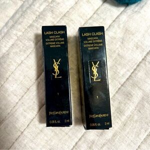 2 New YSL Black Noir Lash Clash Mascara 
New unused. 2ml each box.